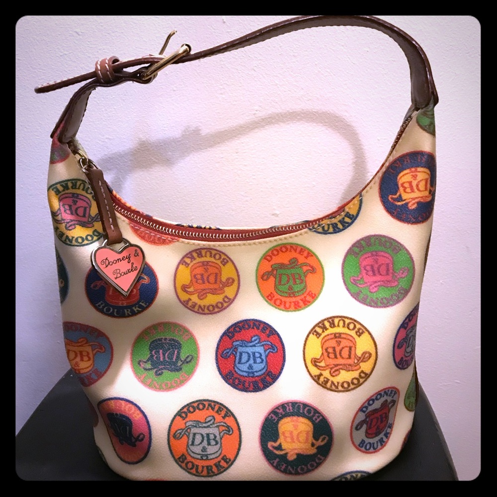 Dooney & Bourke creamy coated canvas purse